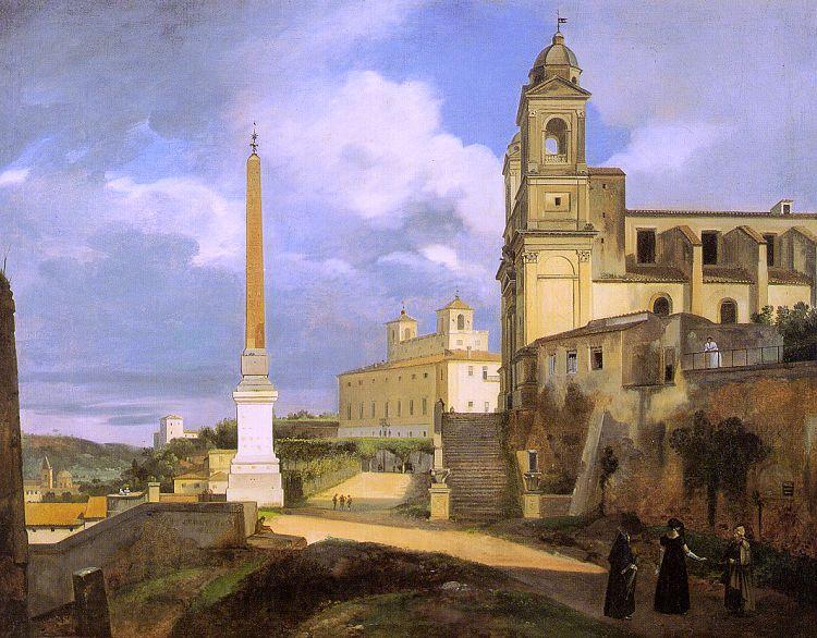 Francois-Marius Granet The Church of Trinita dei Monti in Rome Spain oil painting art